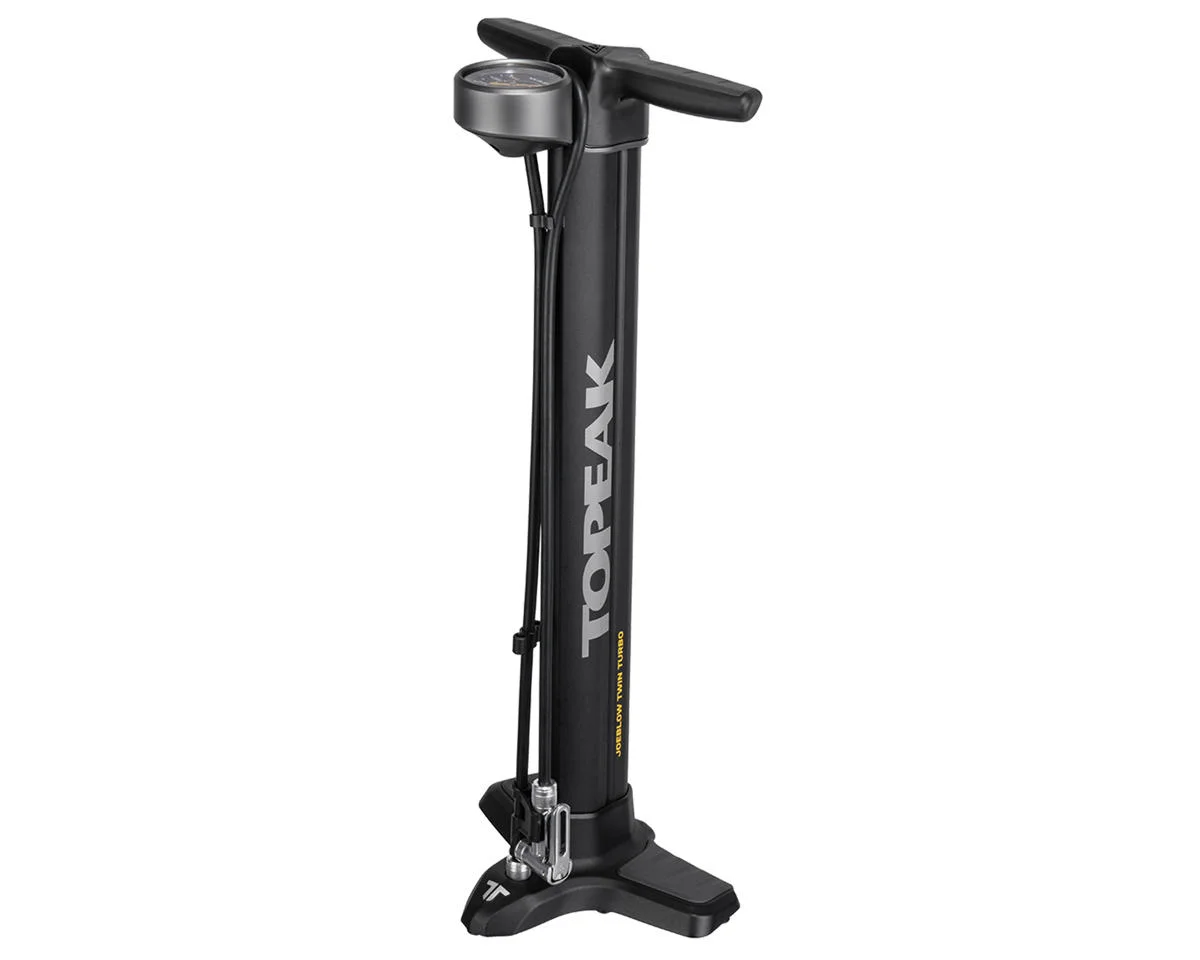 Topeak Joeblow Twin Turbo Floor Pump (Black) (SmartHead)